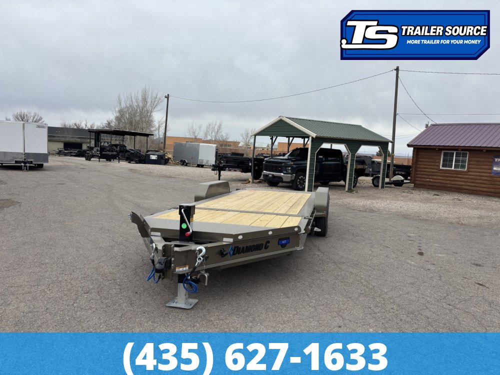 7x20 Diamond C HDT 207 Tilt Trailer - 15.5K GVWR - 14 Ply Tires