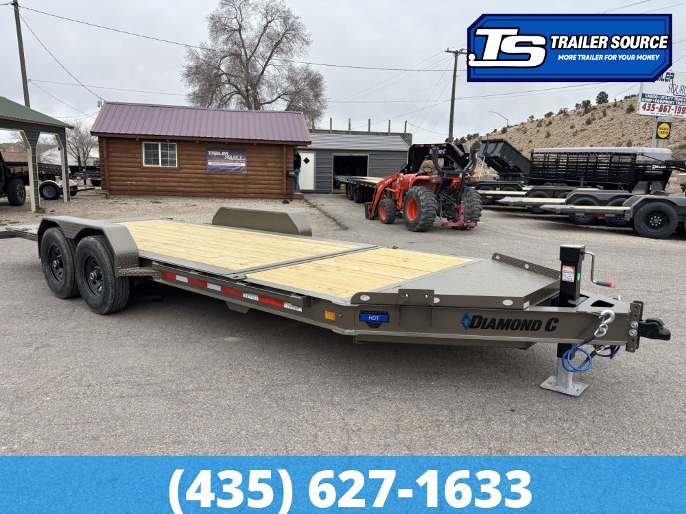 7x20 Diamond C HDT 207 Tilt Trailer - 15.5K GVWR - 14 Ply Tires