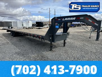 8.5x32 Lamar FD Gooseneck Equipment Trailer - 25.9K GVWR - Max Ramps