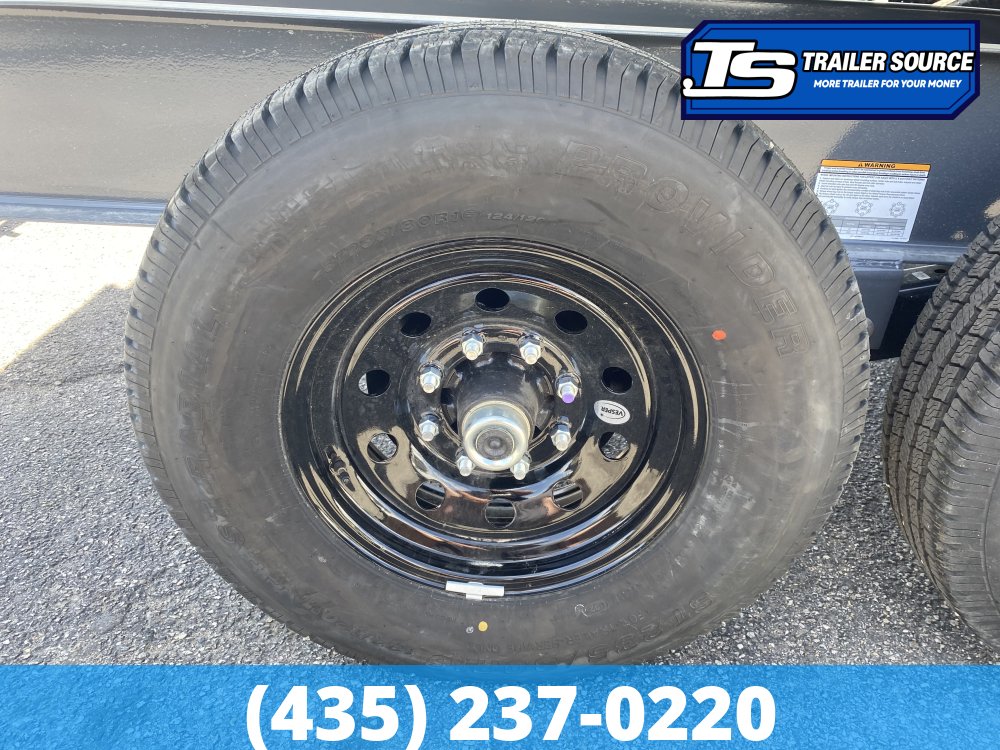 7x16 Lamar DT Dump Trailer - 24" Sides - 21K GVWR - Stabilizer Jacks, Telescopic