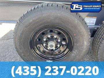 7x16 Lamar DT Dump Trailer - 24" Sides - 21K GVWR - Stabilizer Jacks, Telescopic