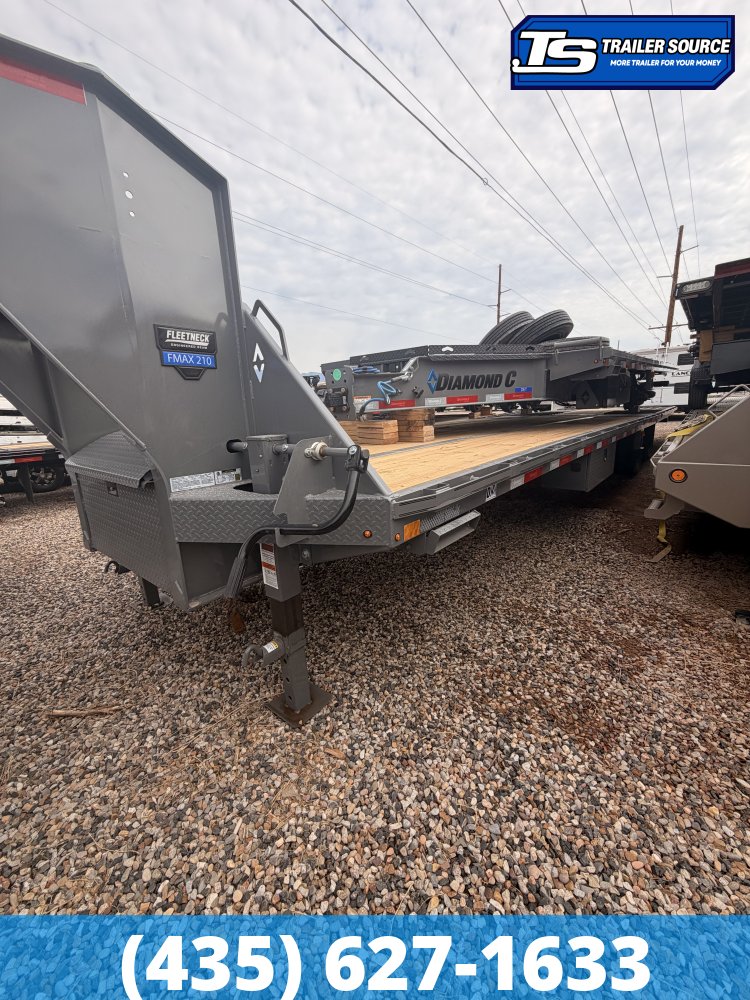 8.5x35 Diamond C FMAX-HDT 210 Gooseneck Hydraulic Dovetail Equipment Trailer - 25K GVWR -