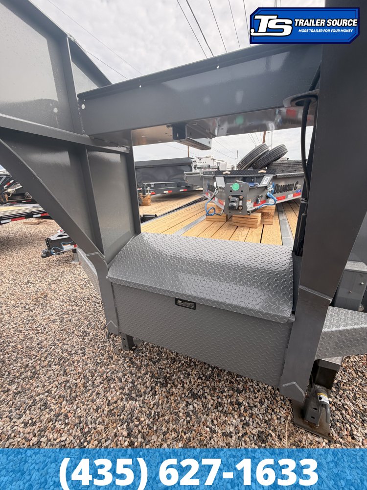 8.5x35 Diamond C FMAX-HDT 210 Gooseneck Hydraulic Dovetail Equipment Trailer - 25K GVWR -