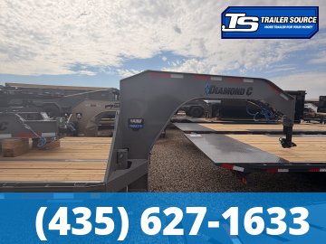 8.5x35 Diamond C FMAX-HDT 210 Gooseneck Hydraulic Dovetail Equipment Trailer - 25K GVWR -