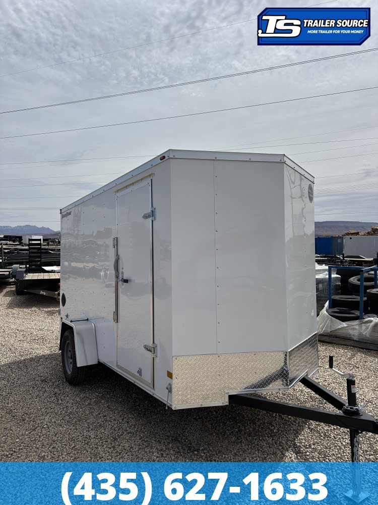6x12 Wells Cargo FastTrac Enclosed Cargo Trailer - 6'6" Interior - 3.5K GVWR - Barn Doors