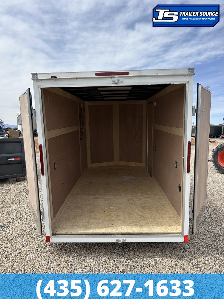 6x12 Wells Cargo FastTrac Enclosed Cargo Trailer - 6'6" Interior - 3.5K GVWR - Barn Doors