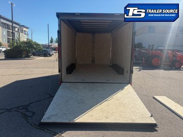 8.5x16 Look ST DLX Enclosed Cargo Trailer - 7'0" Interior - 7K GVWR - .080 PolyCor, Black Out Package, Ramp Door, Rear Spoiler w/ Load Lights
