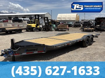 7x24 Diamond C HXD 210 Tilt Trailer - 23K GVWR - ABS Brakes, Hydraulic Jack(s)