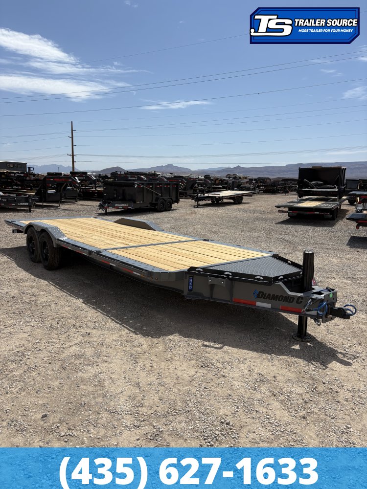 7x24 Diamond C HXD 210 Tilt Trailer - 23K GVWR - ABS Brakes, Hydraulic Jack(s)