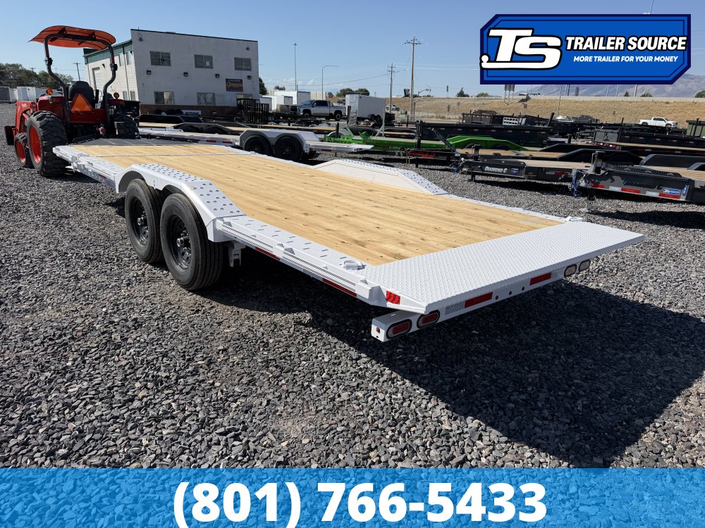 8.5x22 Diamond C HXD 207 Wide Body w/ Drive Over Fenders Tilt Trailer - 15.5K GVWR -