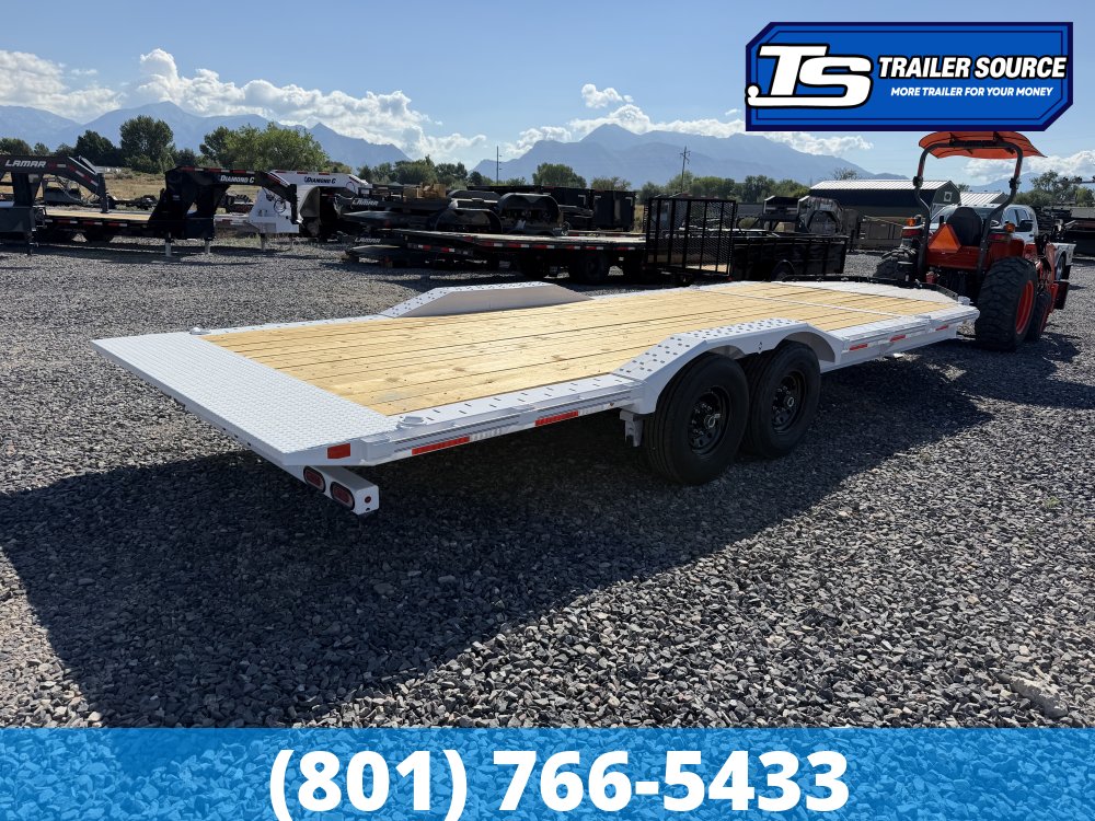 8.5x22 Diamond C HXD 207 Wide Body w/ Drive Over Fenders Tilt Trailer - 15.5K GVWR -
