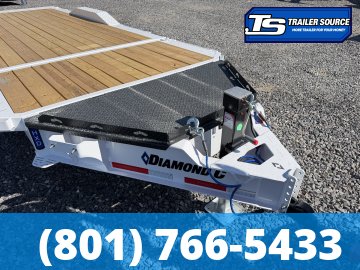 8.5x22 Diamond C HXD 207 Wide Body w/ Drive Over Fenders Tilt Trailer - 15.5K GVWR -