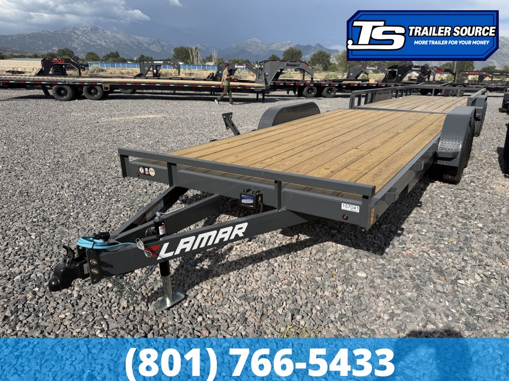 7x18 Lamar CE Flatbed Car Hauler
