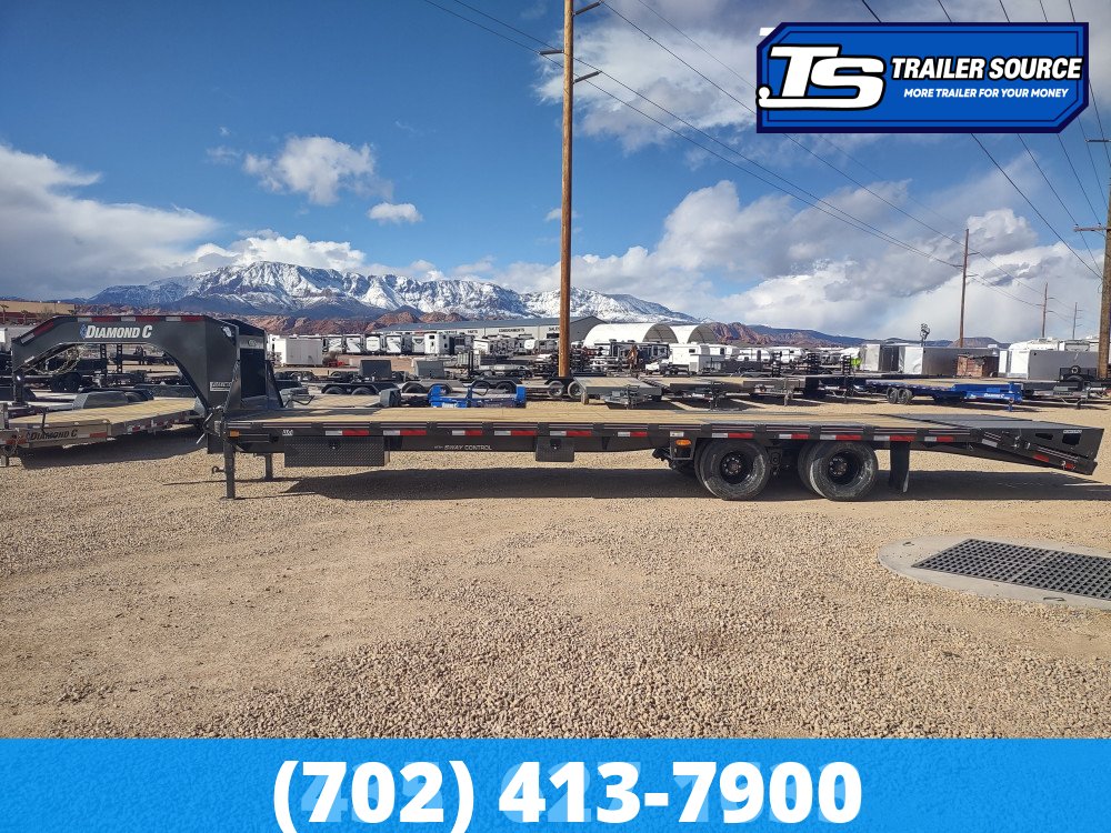 8.5x32 Diamond C FMAX-HDT 212 Scissor Lift Tilt Trailer - 25.9K GVWR - ABS Brakes, Max Ramps