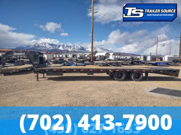8.5x32 Diamond C FMAX-HDT 212 Scissor Lift Tilt Trailer - 25.9K GVWR - ABS Brakes, Max Ramps