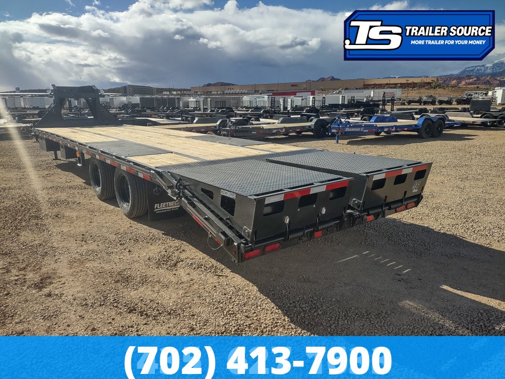 8.5x32 Diamond C FMAX-HDT 212 Scissor Lift Tilt Trailer - 25.9K GVWR - ABS Brakes, Max Ramps