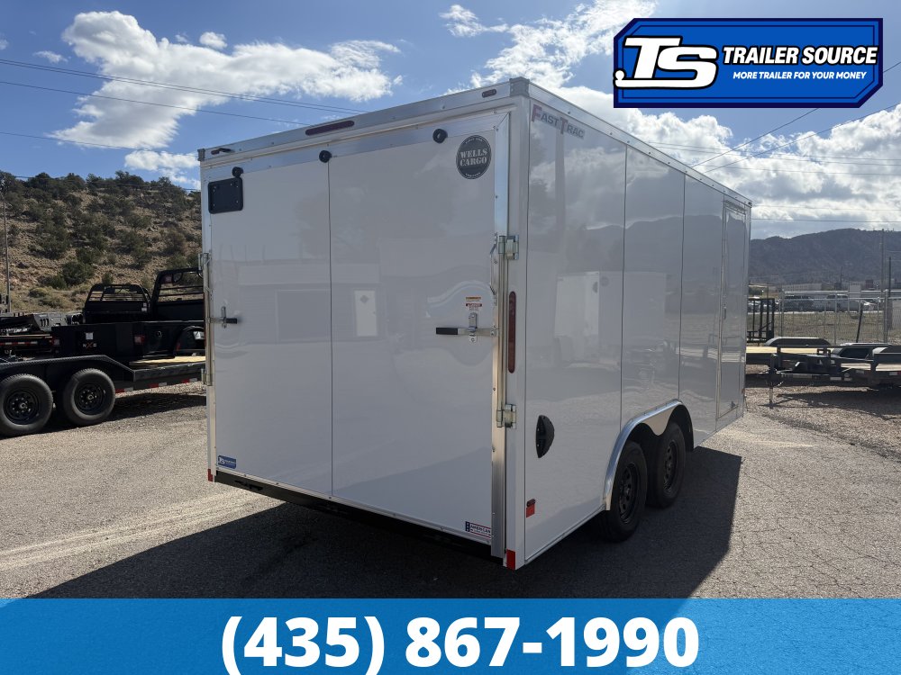 8.5x16 Wells Cargo Fast Trac Deluxe Enclosed Cargo Trailer - 7'0" Interior - 7K GVWR - Dovetail