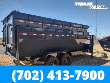 7x16 Iron Bull DBG Gooseneck Roll Off Dumpster 14K Utility