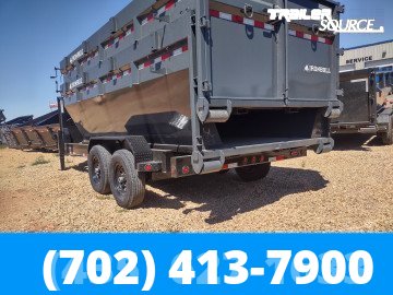 7x16 Iron Bull DBG Gooseneck Roll Off Dumpster 14K Utility