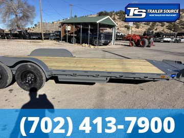 7x20 Diamond C GTF 206 Flatbed Car Hauler Trailer - 10K GVWR