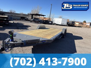 7x20 Diamond C GTF 206 Flatbed Car Hauler Trailer - 10K GVWR