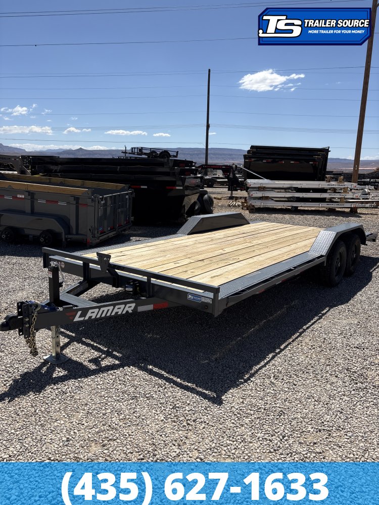 8.5x20 Lamar CC Wide Body w/ Drive Over Fenders Flatbed Car Hauler