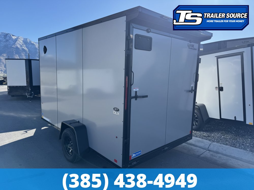 7x12 Look ST DLX Enclosed Cargo Trailer - 7'0" Interior - 3.5K GVWR - .080 PolyCor, Black Out Package, Rear Spoiler w/ Load Lights