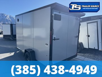 7x12 Look ST DLX Enclosed Cargo Trailer - 7'0" Interior - 3.5K GVWR - .080 PolyCor, Black Out Package, Rear Spoiler w/ Load Lights