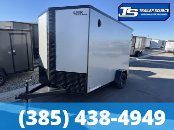 7x12 Look ST DLX Enclosed Cargo Trailer - 7'0" Interior - 3.5K GVWR - .080 PolyCor, Black Out Package, Rear Spoiler w/ Load Lights