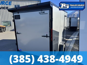 7x12 Look ST DLX Enclosed Cargo Trailer - 7'0" Interior - 3.5K GVWR - .080 PolyCor, Black Out Package, Rear Spoiler w/ Load Lights