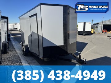 7x12 Look ST DLX Enclosed Cargo Trailer - 7'0" Interior - 3.5K GVWR - .080 PolyCor, Black Out Package, Rear Spoiler w/ Load Lights