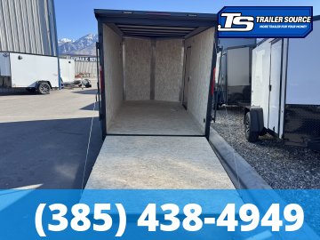 7x12 Look ST DLX Enclosed Cargo Trailer - 7'0" Interior - 3.5K GVWR - .080 PolyCor, Black Out Package, Rear Spoiler w/ Load Lights