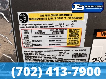 7x14 Wells Cargo Road Force Enclosed Cargo Trailer - 7'0" Interior - 7K GVWR -