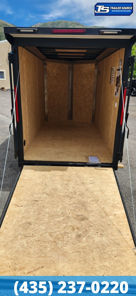 5x10 Look ST DLX Enclosed Cargo Trailer - 5'6" Interior - 3.5K GVWR - .080 PolyCor, Black Out Package, Ramp Door, Rear Spoiler w/ Load Lights