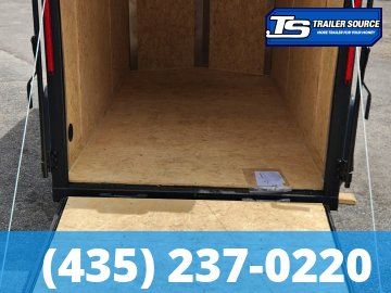 5x10 Look ST DLX Enclosed Cargo Trailer - 5'6" Interior - 3.5K GVWR - .080 PolyCor, Black Out Package, Ramp Door, Rear Spoiler w/ Load Lights