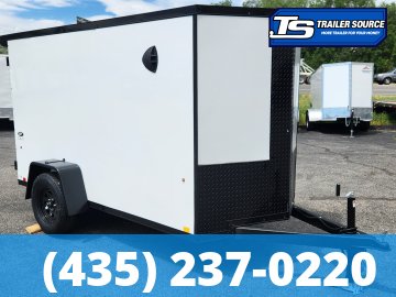 5x10 Look ST DLX Enclosed Cargo Trailer - 5'6" Interior - 3.5K GVWR - .080 PolyCor, Black Out Package, Ramp Door, Rear Spoiler w/ Load Lights