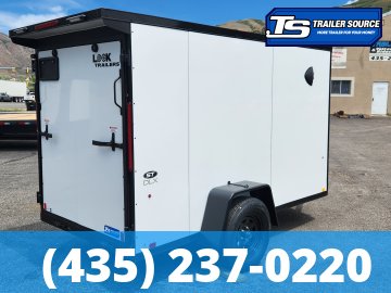 5x10 Look ST DLX Enclosed Cargo Trailer - 5'6" Interior - 3.5K GVWR - .080 PolyCor, Black Out Package, Ramp Door, Rear Spoiler w/ Load Lights
