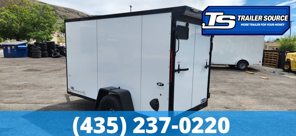 5x10 Look ST DLX Enclosed Cargo Trailer - 5'6" Interior - 3.5K GVWR - .080 PolyCor, Black Out Package, Ramp Door, Rear Spoiler w/ Load Lights