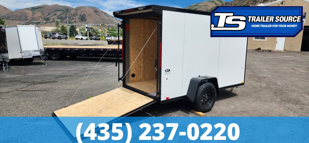5x10 Look ST DLX Enclosed Cargo Trailer - 5'6" Interior - 3.5K GVWR - .080 PolyCor, Black Out Package, Ramp Door, Rear Spoiler w/ Load Lights