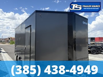 8.5x16 Look ST DLX Enclosed Cargo Trailer - 7'0" Interior - 7K GVWR - .080 PolyCor, Black Out Package, Rear Spoiler w/ Load Lights