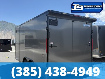 8.5x16 Look ST DLX Enclosed Cargo Trailer - 7'0" Interior - 7K GVWR - .080 PolyCor, Black Out Package, Rear Spoiler w/ Load Lights