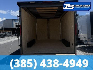 8.5x16 Look ST DLX Enclosed Cargo Trailer - 7'0" Interior - 7K GVWR - .080 PolyCor, Black Out Package, Rear Spoiler w/ Load Lights