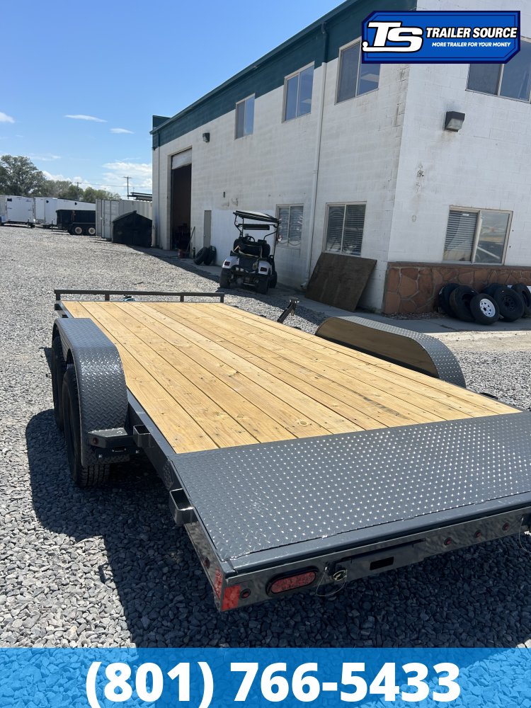 7x18 Lamar CE Flatbed Car Hauler Trailer - 7K GVWR -
