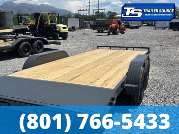 7x18 Lamar CE Flatbed Car Hauler Trailer - 7K GVWR -