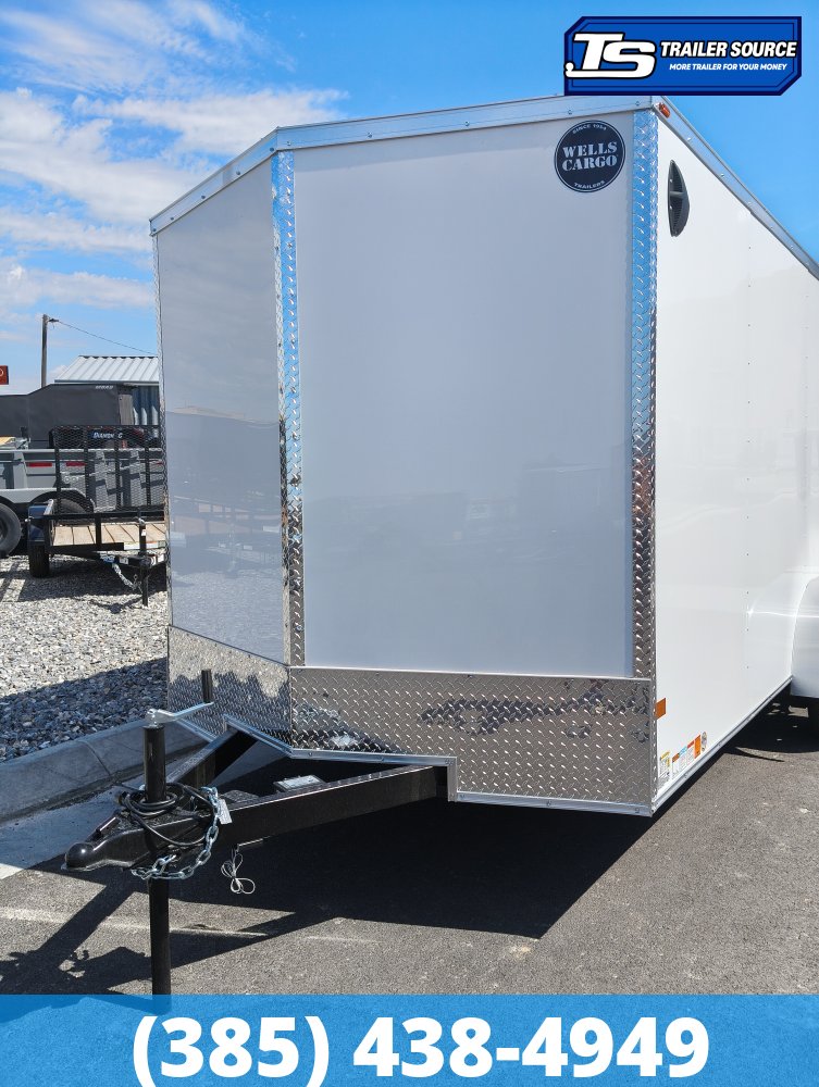 7x16 Wells Cargo FastTrac Enclosed Cargo Trailer - 6'6" Interior - 7K GVWR - .080 PolyCor