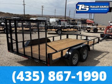 7x14 Echo EA-14-15T Utility Trailer - 7K GVWR - Tire Chocks