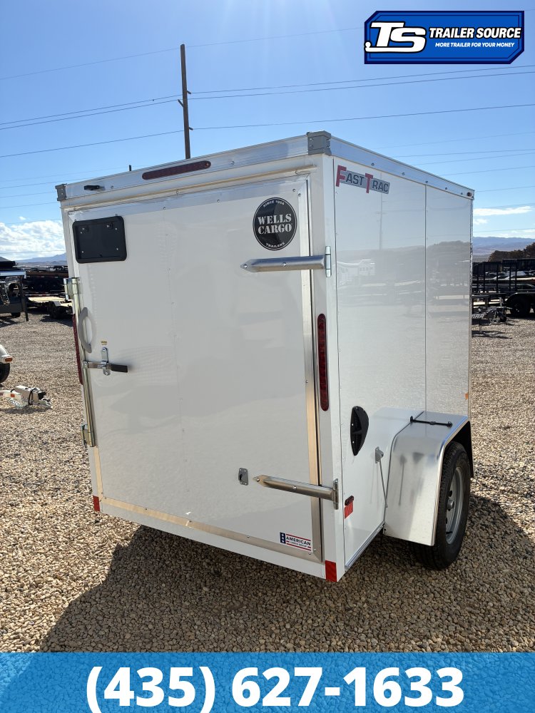 5x8 Wells Cargo FastTrac Enclosed Cargo Trailer - 5'6" Interior - 3.5K GVWR - .080 PolyCor