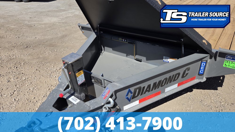 8.5x22 Diamond C DEC 207 Deckover Equipment Trailer - 15.5K GVWR -