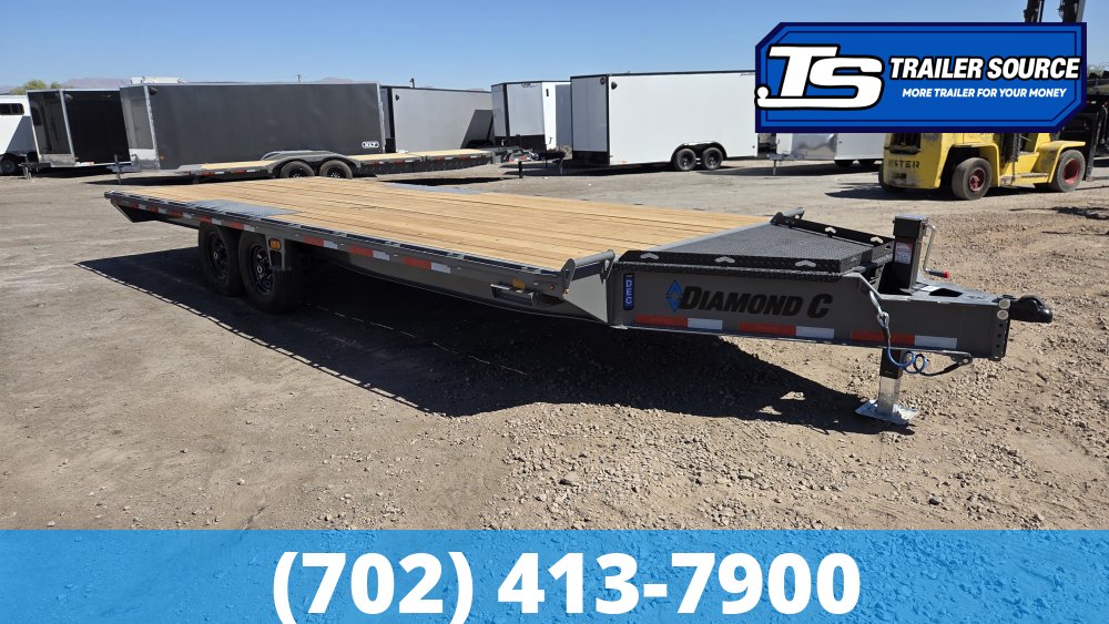 8.5x22 Diamond C DEC 207 Deckover Equipment Trailer - 15.5K GVWR -