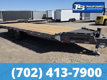 8.5x22 Diamond C DEC 207 Deckover Equipment Trailer - 15.5K GVWR -